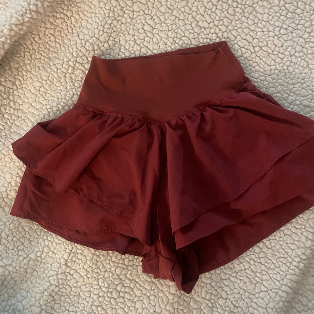 Aerie OFFLINE Maroon Skorts
